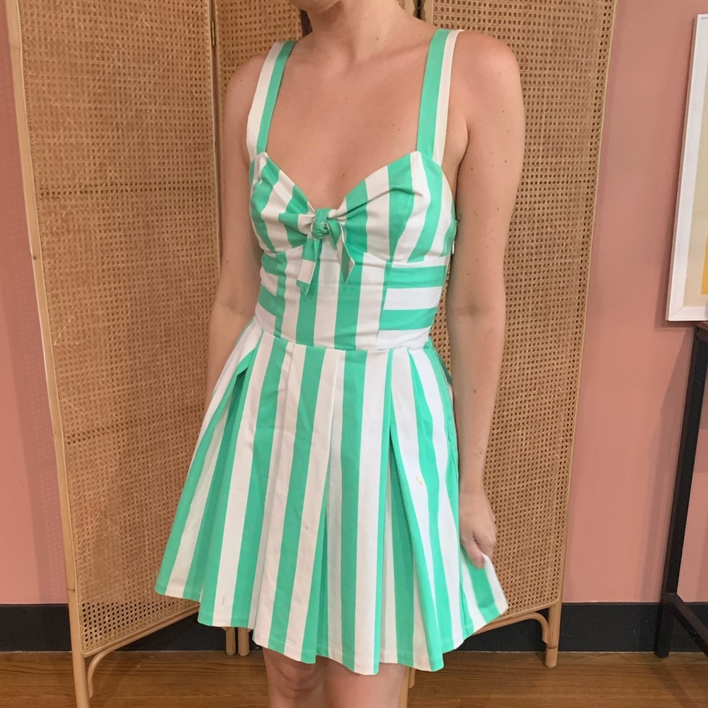 Mint Striped Dress